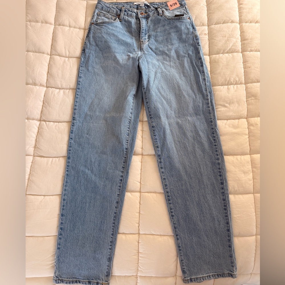 Celebrity Pink Light Blue Slim Straight Jeans